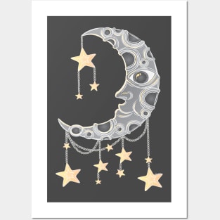 Crescent Moon Posters and Art